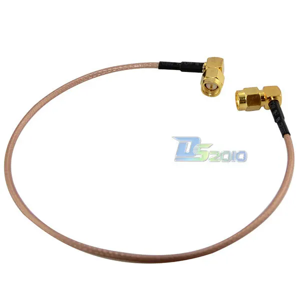 

High QualitySMA 90 degreee Angled Male to SMA Female with Nut Pigtail Cable RG316 30CM