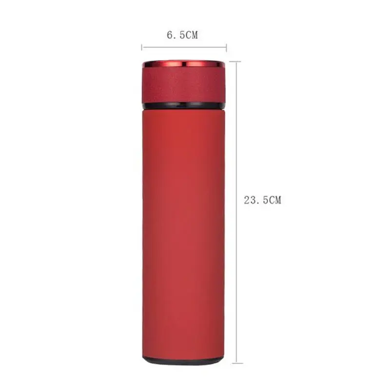 MOM'S HAND 304 Вакуумный термос из нержавеющей стали 500 мл Высокое качество кожаный чехол бизнес бутылка для горячей воды