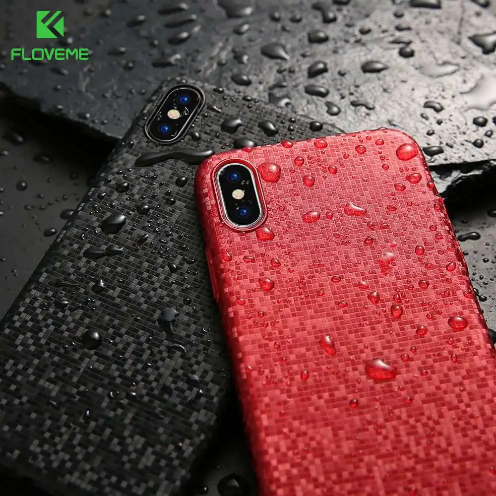 Floveme Case мозаика узорной телефон чехлы для iPhone 7 6 6s 8 Plus ультра тонкий чехол X 10