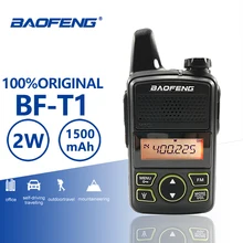 

Baofeng BF-T1 Kids Mini Walkie Talkie 20 Channels UHF 400-470MHz Portable T1 Ham Two Way Radio Amador USB Charger Hf Transceiver