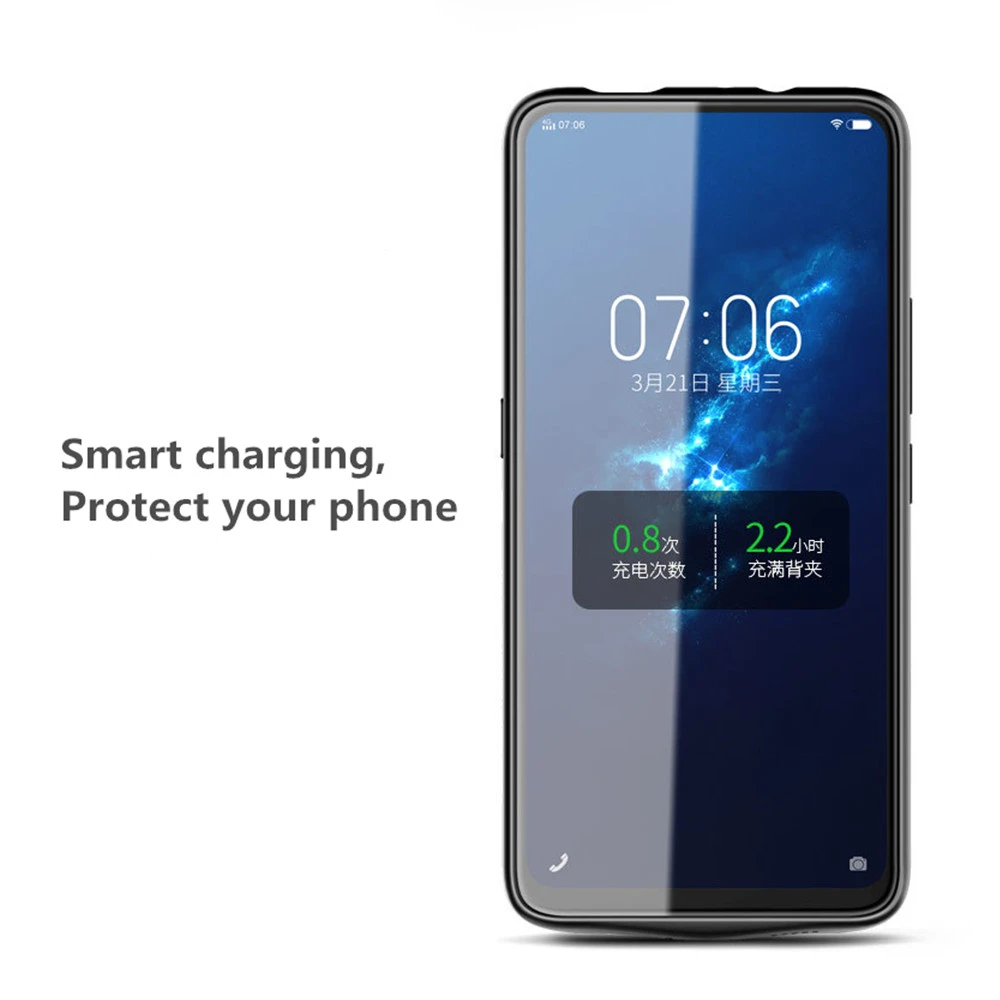 NTSPACE 4700 мАч резервного питания банк зарядное устройство чехол для VIVO NEX батарея Чехол Ультра тонкий ударопрочный Задний зажим батареи зарядки чехол