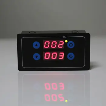 

0.1s-999h Countdown Timer Programmable Cycle Control Module Time Dalay Relay Dual Display Timer Relay 5V/12V/220V