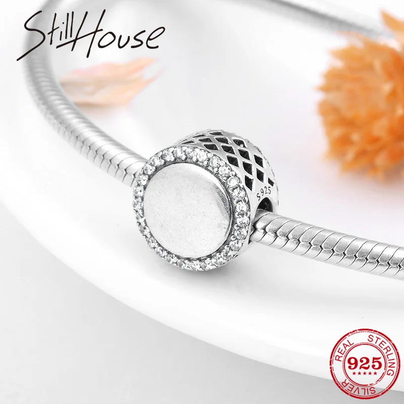 

100% Authentic 925 Sterling Silver Round shape Hollow hearts beads fit Original Pandora Charm Bracelets making Jewelry