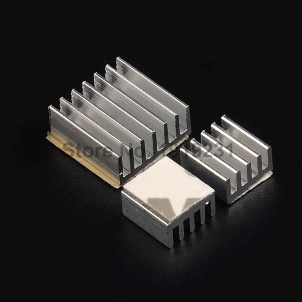 3pcs/lot for Raspberry Pi 2 B Heatsink Cooler Pure Aluminum Heat Sink