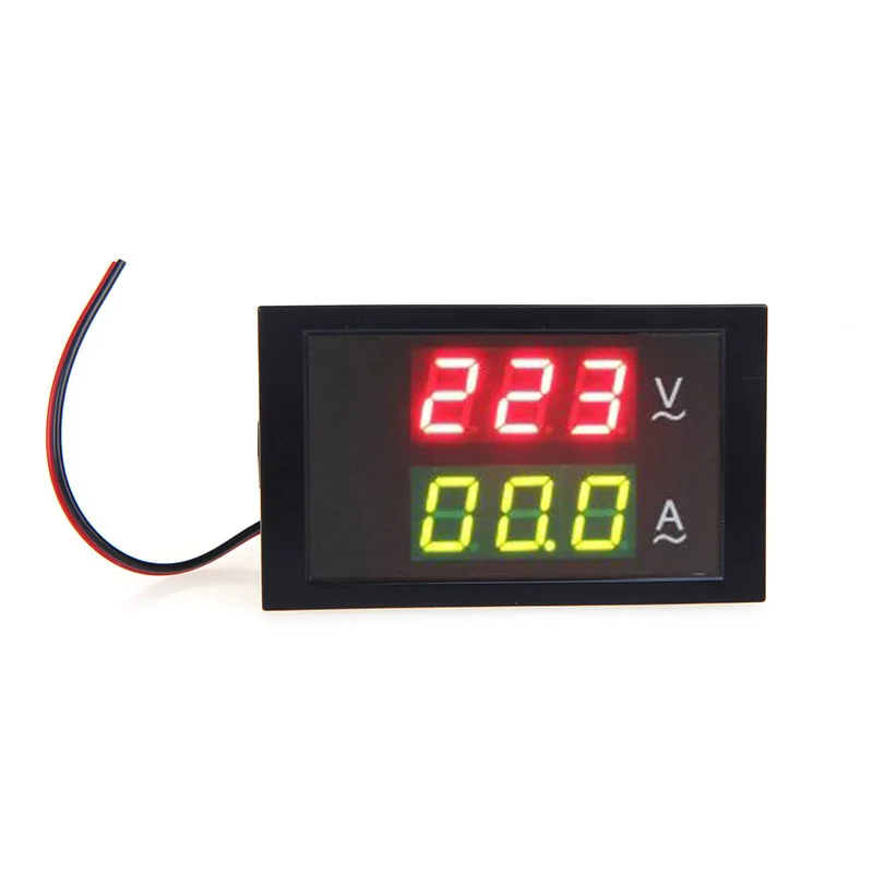 AC80-300V 0-100.0A цифровой измеритель напряжения светодиодный амперметр вольтметр измеритель тока диагностический инструмент voltimetro с трансформатором тока