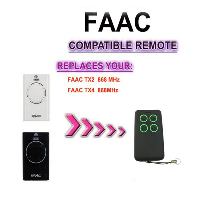 

50pcs High Quality Universal telecomanda remote control for FAAC XT2 XT4 868SLH remote control DHL free sgipping