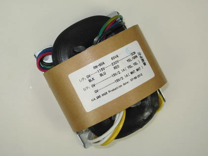 

R Core Transformer copper custom transformer 115-230VAC 65VA 2*12AC 2.7A with shield output for Power amplifier