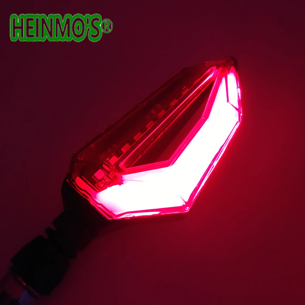 (BK) 12V LED Running Turn Signals DRL Light Indicator Motorcycle Motorbike Turning Flashing Signal lamp Flasher LED Blinker Universal (8)