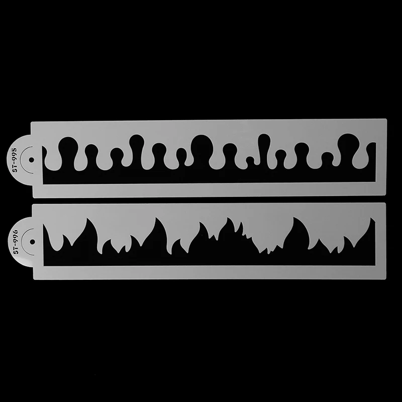 Шаблон для украшения свадебного торта инструмент для выпечки трафарет для торта огонь кружева торта боковой трафарет для мастики украшения торта