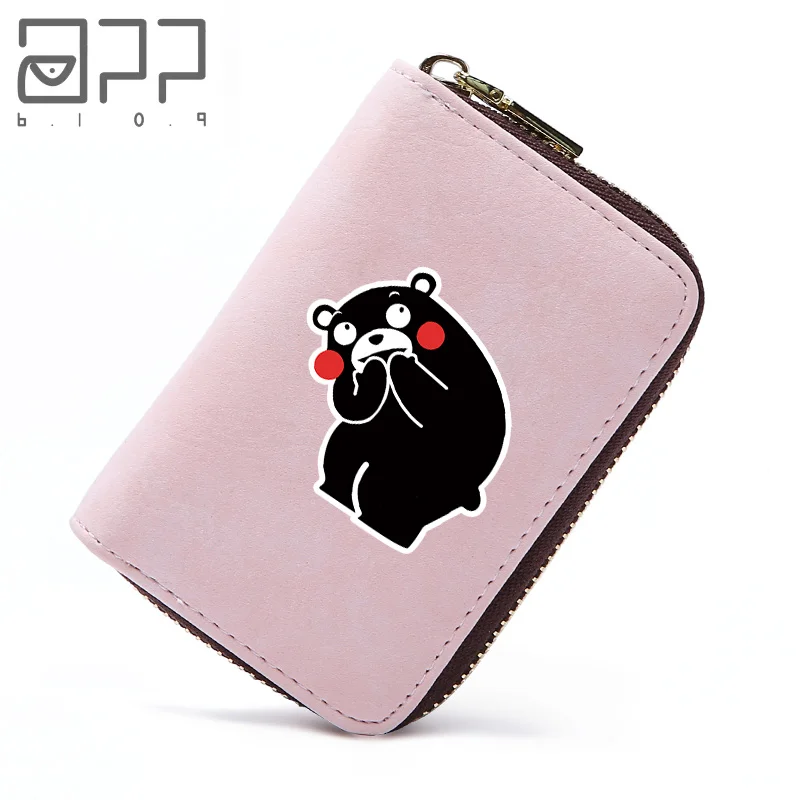 

APP BLOG Brand Cute Cartoon Bear Kumamon Documents Business Card Holder ID Card Holder Bank Card Bag Pocket Money For Boy Girl