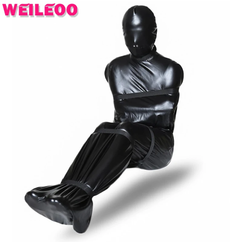 full body sleeping bag leather bdsm bondage kit adult games slave bondage restraints erotic fetish adult sex toys for couples full body sleeping bag leather bdsm bondage kit adult games slave bondage restraints erotic fetish adult sex toys for couples