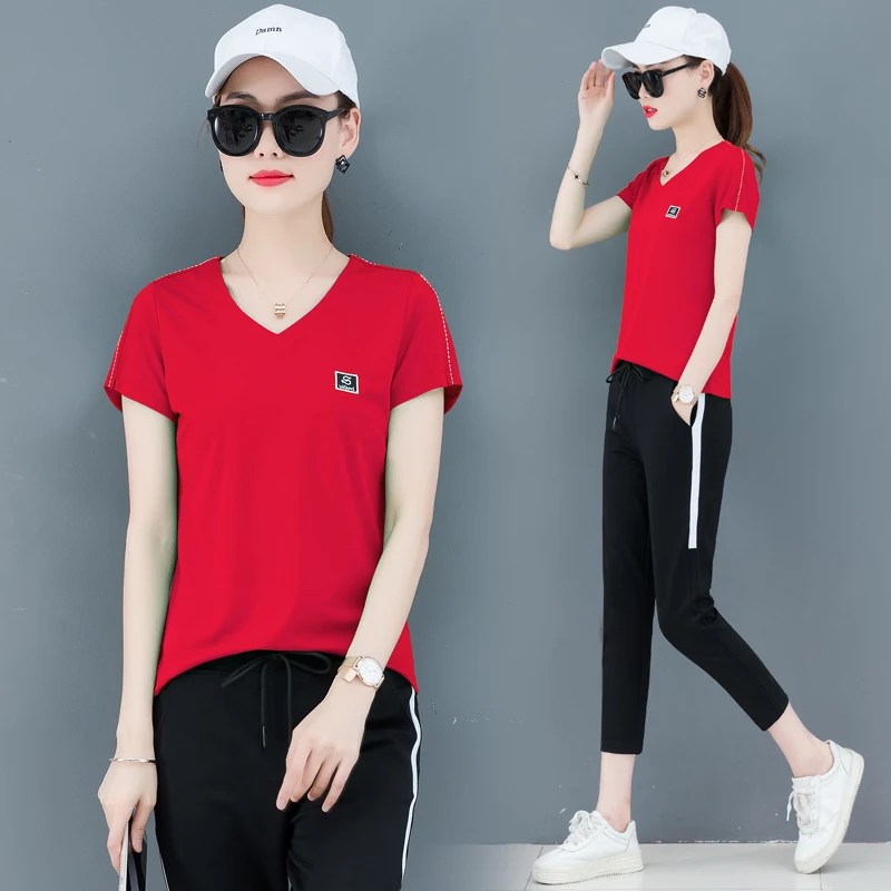 

YICIYA Tracksuit for Women Outfits Sportswear Co-ord Set Two 2 Piece Matching Set Plus Size Pants and Top 2020 Summer Clothing