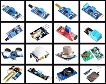

16pcs/lot Raspberry Pi 3&Raspberry Pi 2 Model B the sensor module package 16 kinds of sensor