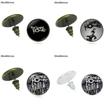 Mendittorosa рок-группа My Chemical Romance модные украшения стимпанк Женские Подарочные бронзовые/серебряные/Золотые клипсы серёжки-гвоздики
