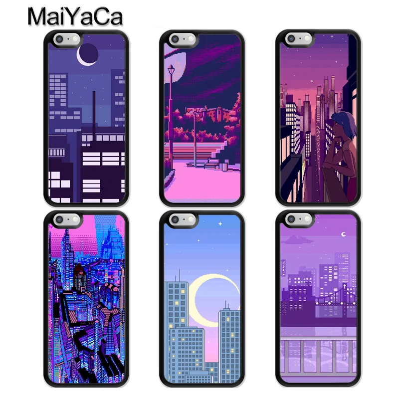 

MaiYaCa ART PIXEL AESTHETIC INDIE GEEK Phone Case For iphone 11 Pro MAX X XR XS MAX 6 6S 7 8 Plus 5 5S TPU Back Cover Fundas