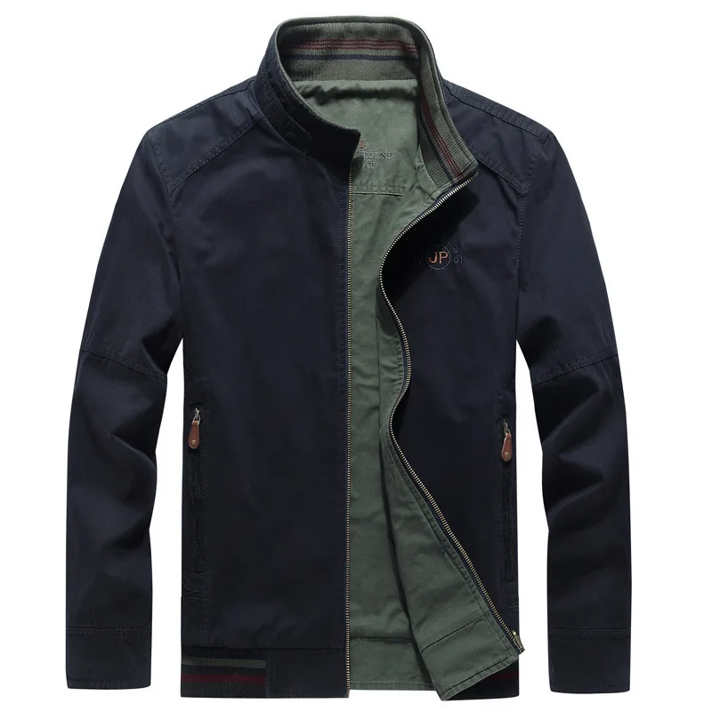

Reversible Spring Men Outdoor Casual Jacket Bomber Loose Windproof Windbreaker Camping Hiking Trekking Male Overalls Cargo Coat