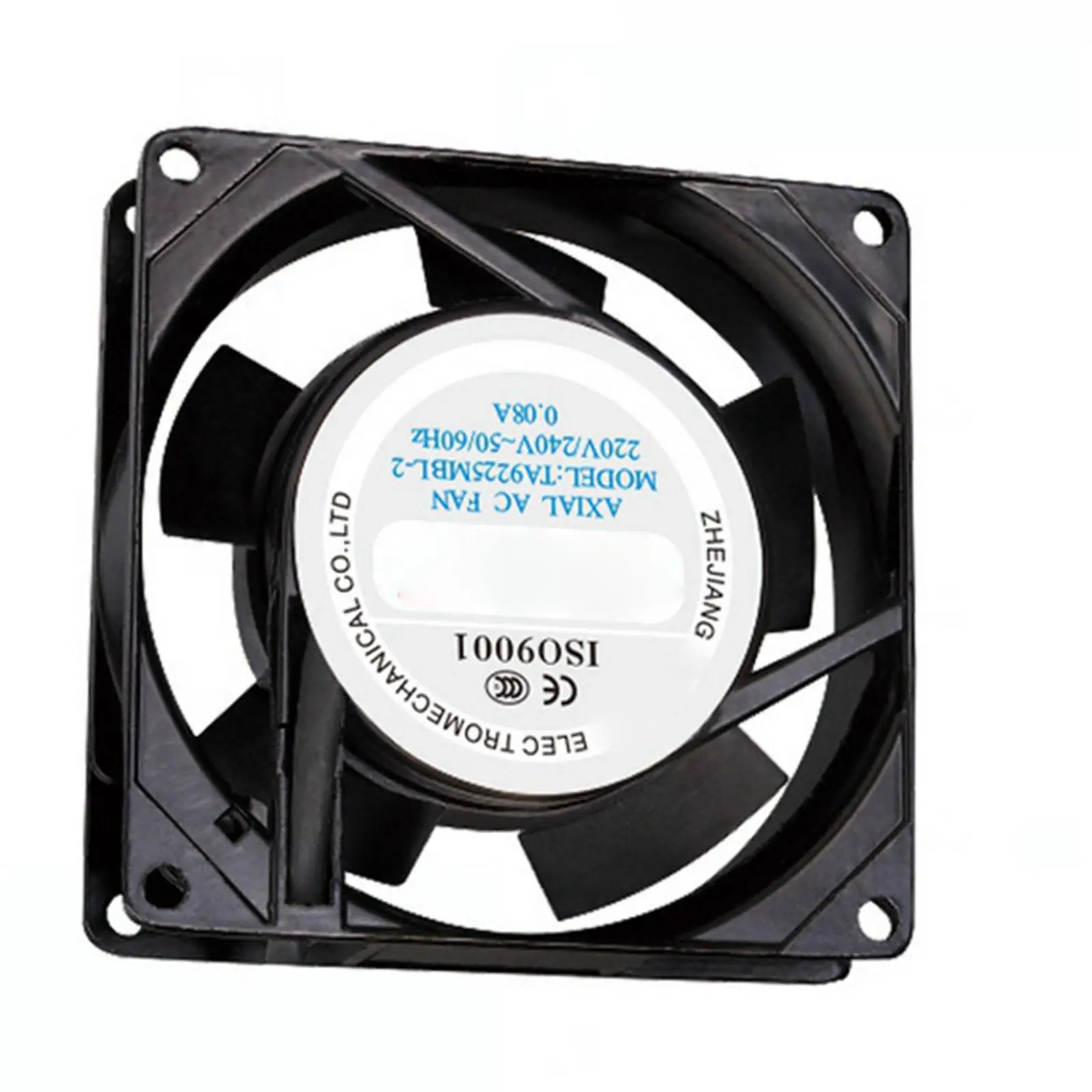 220V AC 92x92x25mm Axial Radiator Fan 25CFM 2300RPM Ball Bearing High Speed