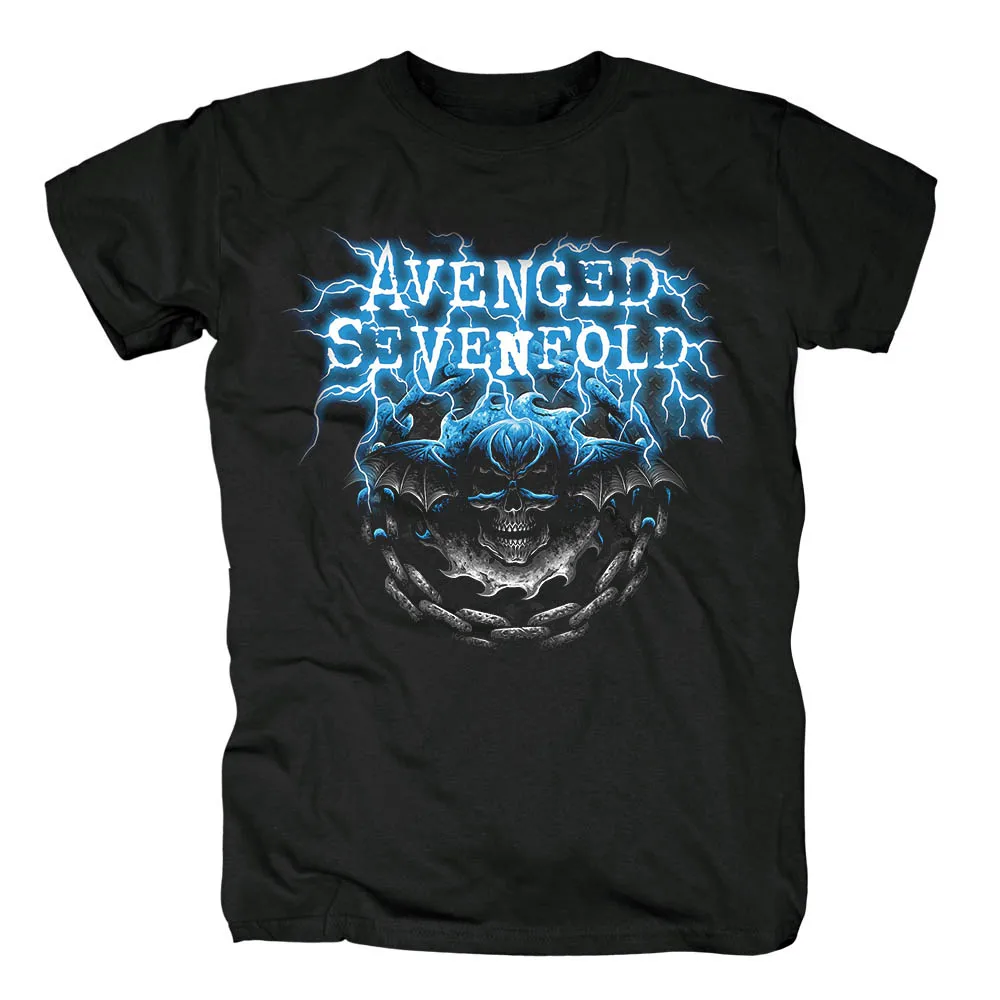 Rodhoof AVENGED SEVENFOLD аутентичный 2008 Крылатый Летающий череп Тур Черная Мужская футболка Азиатский размер - Цвет: style4