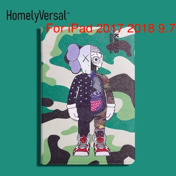 Милый мультфильм kawaii Tablet Обложка для / iPad mini 1/2/3/4 чехол для iPad air2 Чехол iPad 5 shell дл iPad 234 случае - Цвет: For iPad 2017 18 9.7