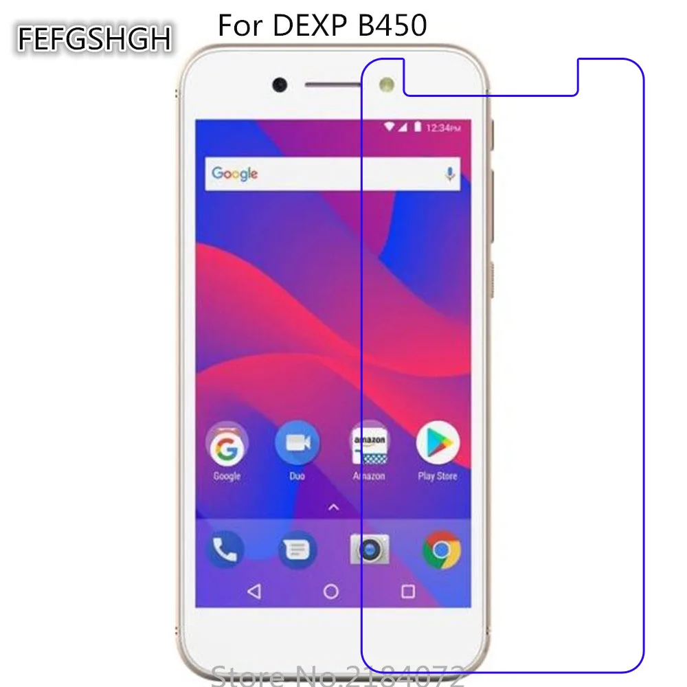 

2PCS Tempered Glass For DEXP B450 Protective Film 9H Screen Protector Explosion-proof For DEXP B450