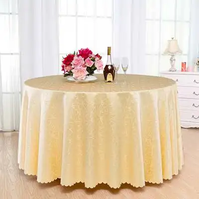 beige ROMANZO современный полиэстер Круглая Скатерть прямоугольная Покрытие Стола Hotel вечерние свадебные скатерть для ресторана одежда для рождественских праздников - Цвет: beige