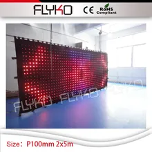 P10cm этап фоне видео-дисплей 2 м высота x 5 м длина видение занавес светодиодный ТВ-шоу дисплей led освещение экран