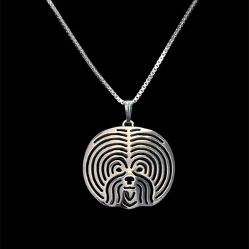 

New Unique Romantic Gold Silver Color Bichon Frise Pendant Necklace Hunger Games Necklace Women Best Friend Choker
