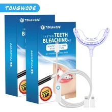 2 Teeth Whitening Kits Remove Tooth Tartar Oral Hygiene Whitener With Timer Function Home Use Dentist tools