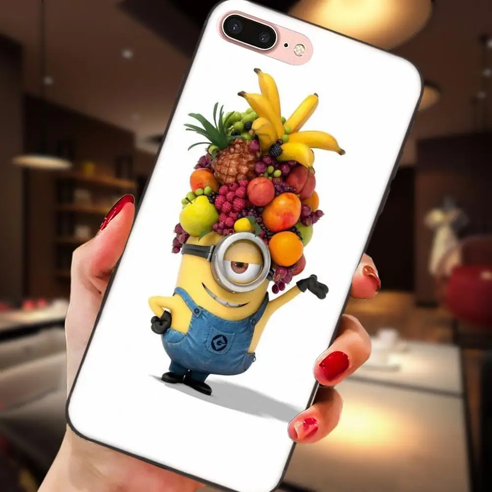 Фрукты кошка Миньоны Мягкие термополиуретановые Чехлы Капа для Galaxy C5 C7 J1 J2 J3 J330 J5