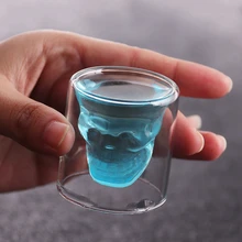 4Pcs Creative Skull Head Wine Glass Cup Crystal Whiskey Vodka Ghost Shot Bar Club Party Transparent Glasses Beer Glass Cups 4Pcs Creative Skull Head Wine Glass Cup Crystal Whiskey Vodka Ghost Shot Bar Club Party Transparent Glasses Beer Glass Cups