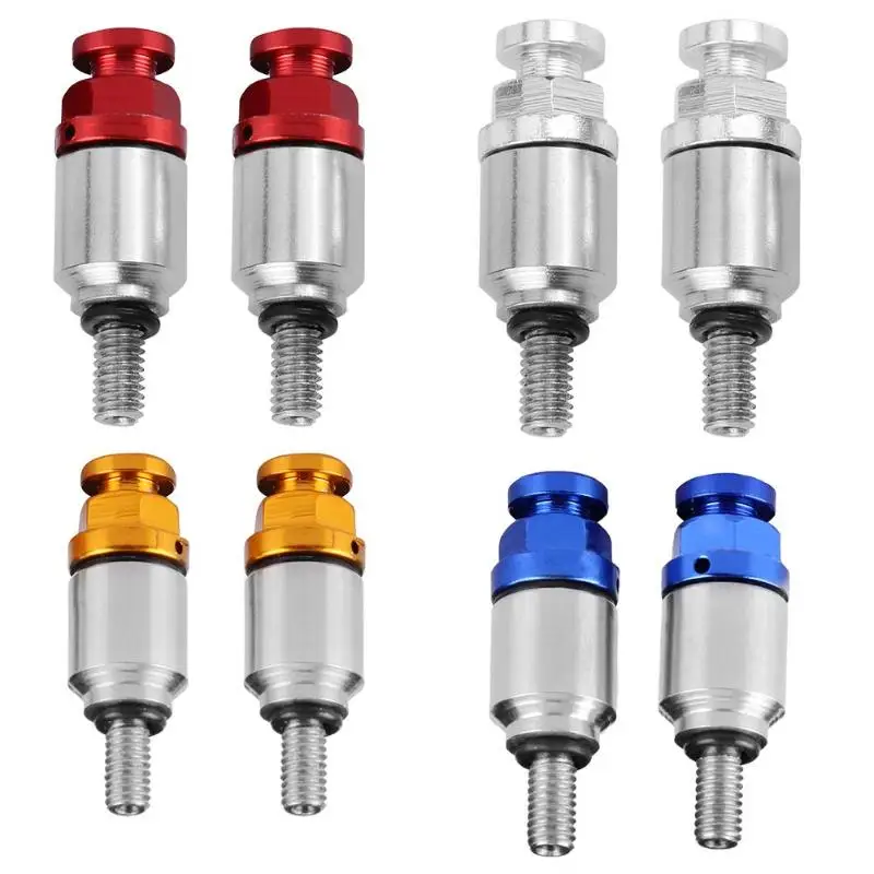 2pcs/pair Motorcycle Fork Air Bleeder Valves Screw M4x0.7 Motorcycle