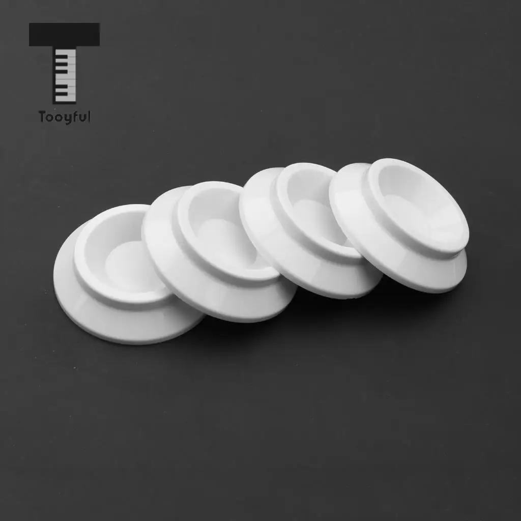 4pcs White Piano Caster Cups Piano Leg Pads for Upright Piano Parts Accessories