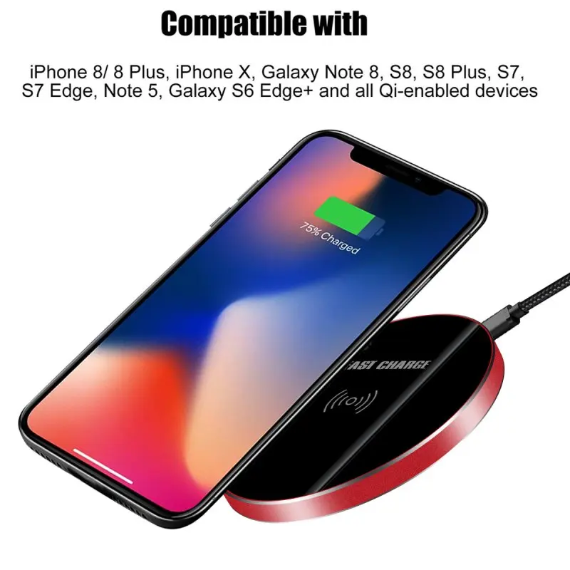 For Doogee S60 Wireless Charger Quick Charge 3.0 Glass