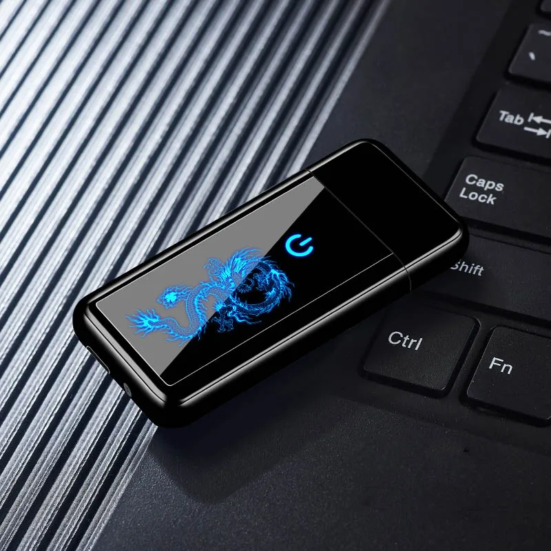 

Cigarette Lighter USB Electronic For Somking Tungsten Turbo Full Screen Pattern