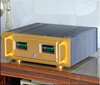 Châssis d'amplificateur de puissance entièrement en aluminium, luxe, avec double VU mètre, 430x359x150mm ► Photo 1/5