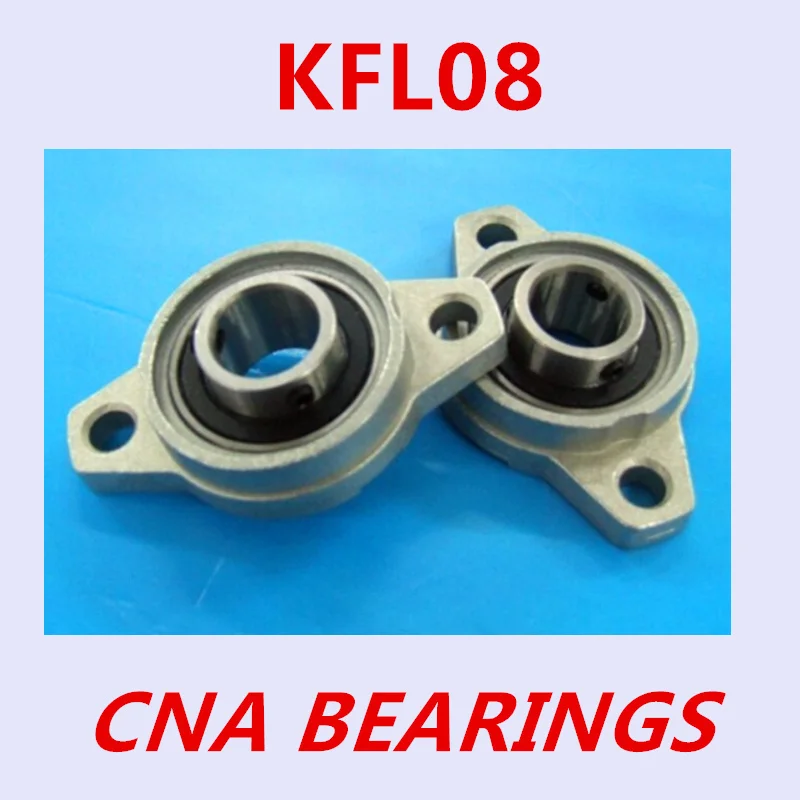 10 pcs KFL08 FL08 flange bearing with pillow block 8mm caliber Zinc Alloy Pillow Block Bearing