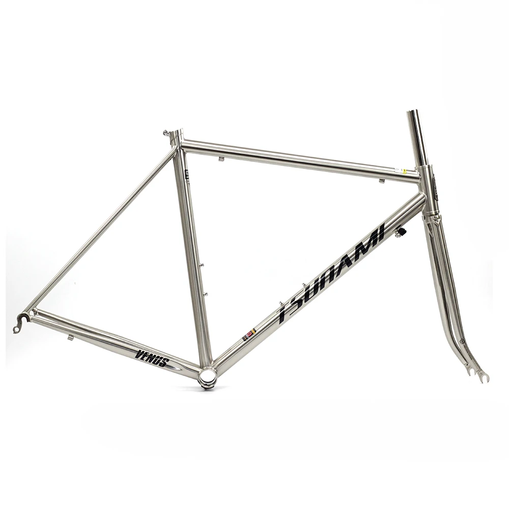 Perfect TSUNAMI Venus Reynolds 520 Frame Fork with 4130 Chrome Steel Road Bike 700C Classic Frameset Bicycle Parts 5 Perfect TSUNAMI Venus Reynolds 520 Frame Fork with 4130 Chrome Steel Road Bike 700C Classic Frameset Bicycle Parts 5