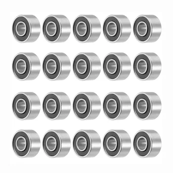 

20pcs 693RS 3mmx8mmx4mm Carbon steel Double Sealed Miniature Deep Groove Ball Bearing Longboard Skateboard Ball Bearings shaft