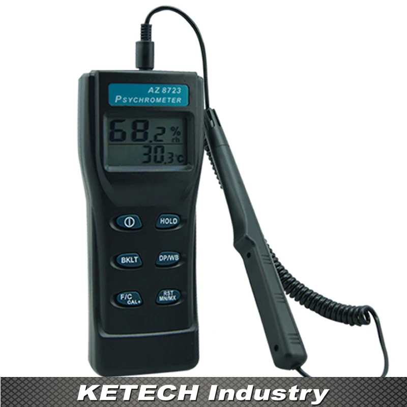 Термометр с цифровым дисплеем и измеритель влажности со звуковым сигналом AZ-8721