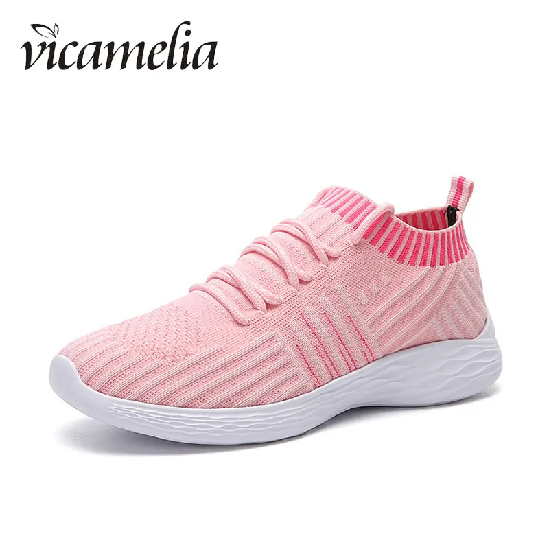 

Vicamelia 2019 Spring Korean Women Shoes Casual Flat Platform Female Sports Shoes Breathable Runway Shoes Baskets Femme 348