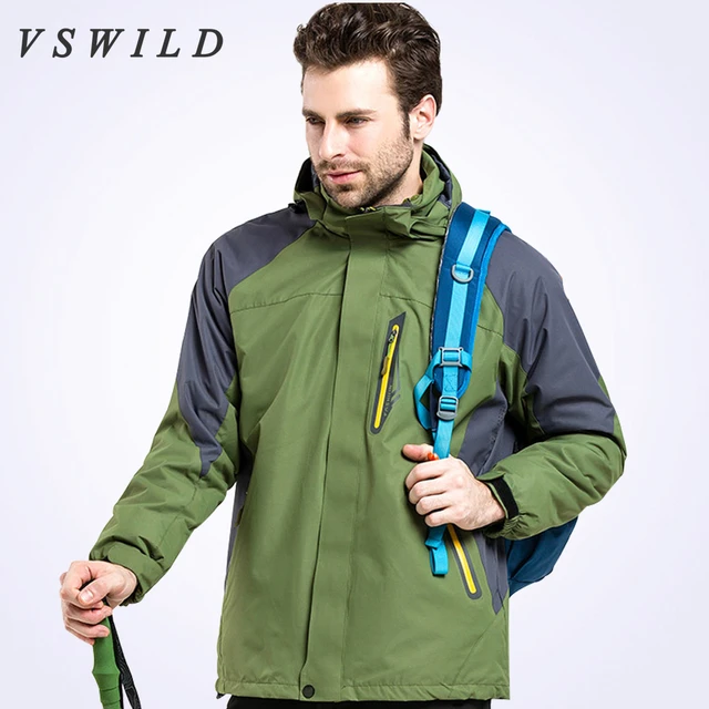 Outdoor Hiking Military Men Winter Coats Warm Waterproof Climbing