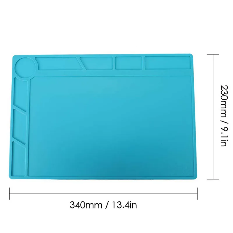 

Heat-resistant Soldering Silicone Mat For Heat Gun BGA Soldering Station Insulation Pad Repair Tools Maintenance Platform Desk