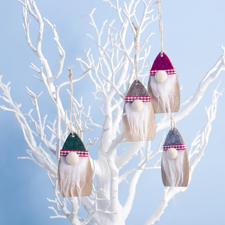 

Cute Cartoon Car Santa Clause Elk Wooden Christmas Ornament Christmas Tree Hanging Pendant Party Decoration for Home New Year