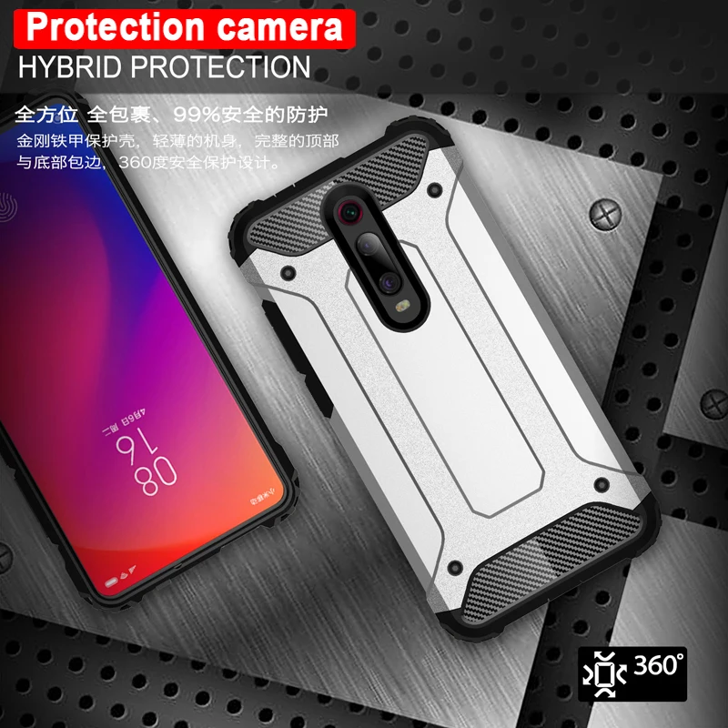 

For Xiaomi Redmi K20 Pro Mi 9T Pro Mi9T K20 Case Cover Armor Case soft silicone PC hard Shell luxury Bumper coque