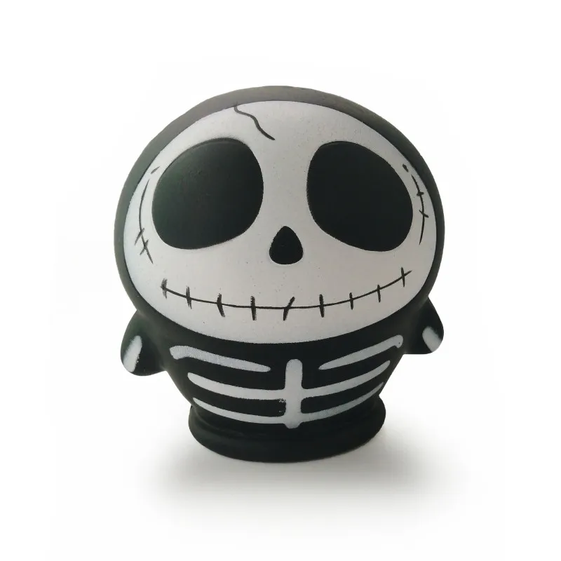 Хэллоуин мягкое черное кольцо в форме скелета мягкий ароматизированный медленный нарастающее при сжатии снятие стресса антистрессовые игрушки для детей