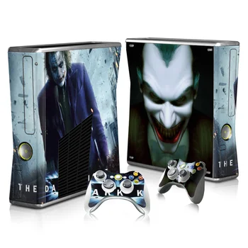 

Free drop shipping Pretty Looking Joker Design Skin Cover Sticker and Easily Paste Vinyl Wrap for Xbox 360 Slim #TN-XB360S-0080