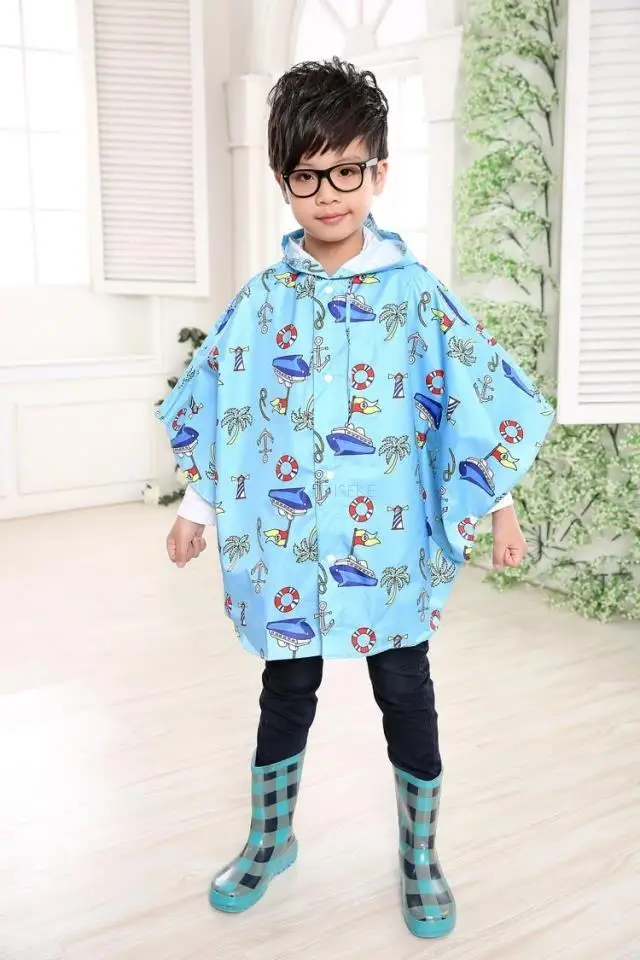Распродажа, милое непромокаемое нейлоновое пальто с маленькой совой для мальчиков и девочек, ветрозащитное пончо, детский плащ для детского сада