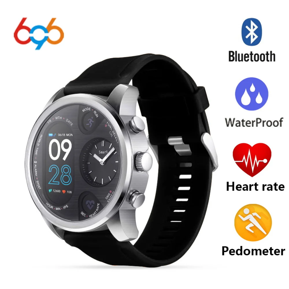 

696 NEW T3 Smart Watch Blood Pressure Heart Rate Monitor Pedometer Fitness IP68 Waterproof Men Sport Bracelet for iphone Android
