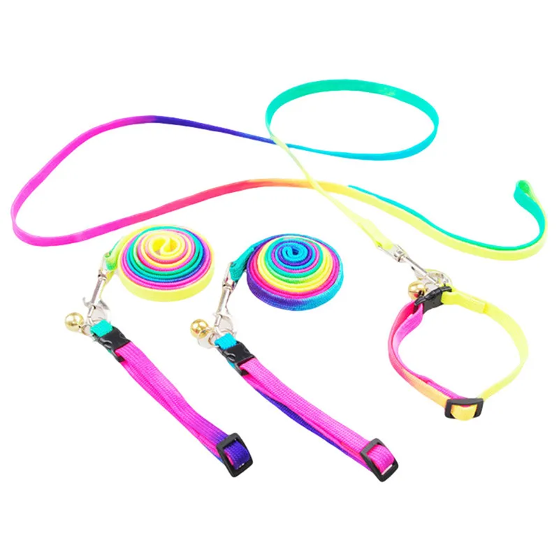 

Adjustable Small Pet Dog Leash For Dogs Pet Product Puppy Lead Walk Out Hand Strap Collar For Cat Rabbit dog collar KO893966