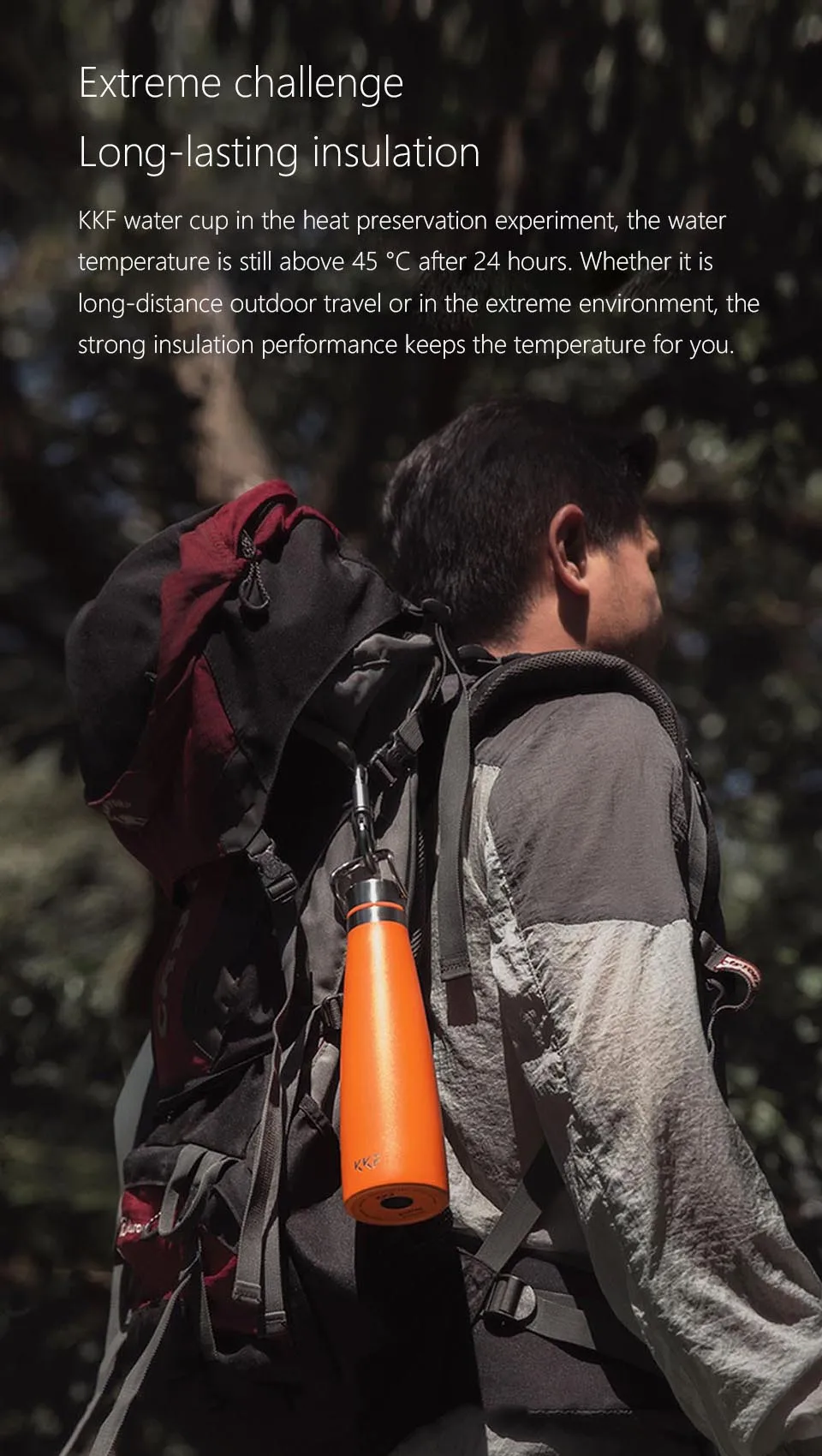 Xiaomi KKF термос изоляция чашки 475 мл из нержавеющей стали OLED дисплей Спорт на открытом воздухе вакуумный сосуд термос держать Горячий Холодный путешествия кружка